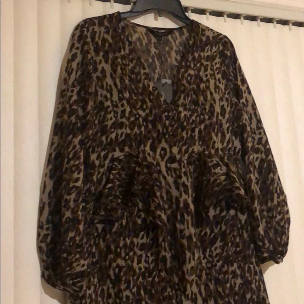 Walter Baker Leopard Print Ruffle Adam Dress - Picture 2 of 6